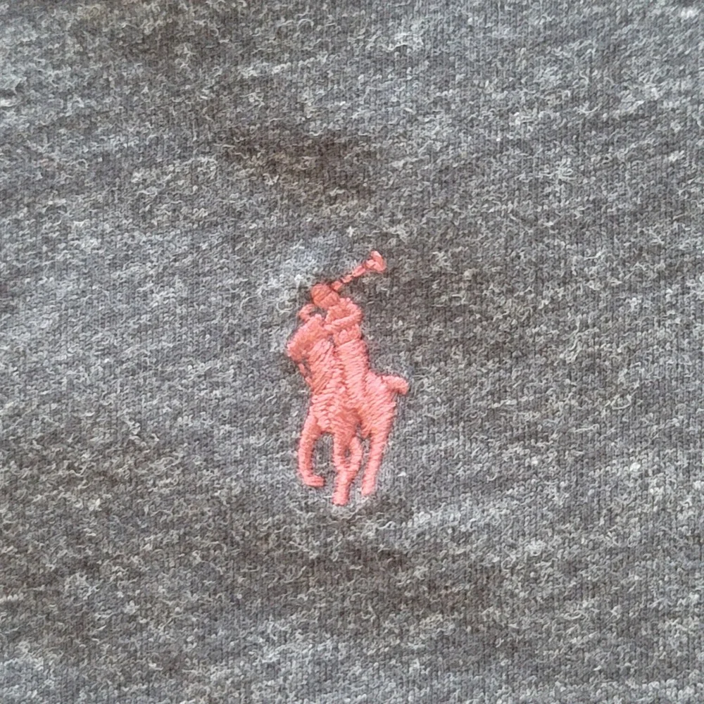 Polo Ralph Lauren T-Shirt Mens XL Gray V-Neck Long‎ Sleeve Cotton Pony Logo